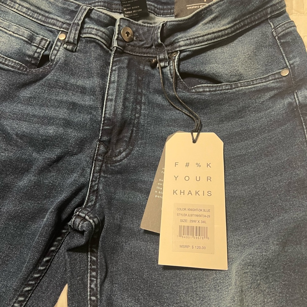 The Perfect Jean NYC Mens Slim fit Knight Dark Blue 29Wx34L